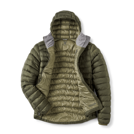 Rab Cirrus Alpine Isolationsjacke Army geöffnet