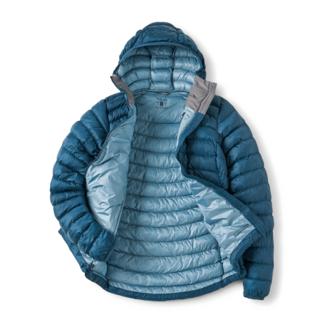 Rab Cirrus Alpine Isolationsjacke Damen Tempest Blue geöffnet