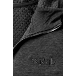 Rab Nexus Hoody Fleecejacke in der Farbe Black Blick auf die Innenseite