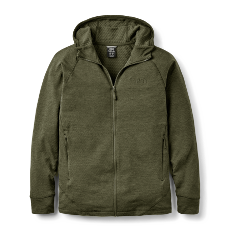 Rab Nexus Hoody Fleecejacke in der Farbe Steel Olive