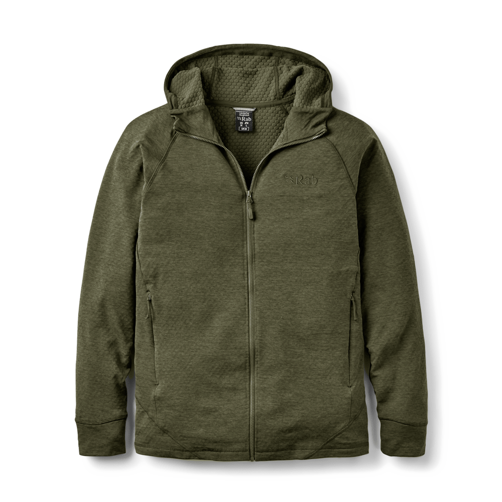 Rab Nexus Hoody Fleecejacke in der Farbe Steel Olive