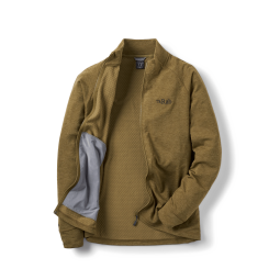 Rab Nexus Fleecejacke Herren Oak geöffnet