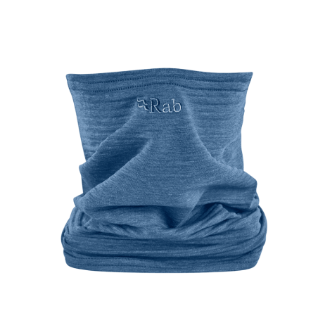 Rab Filament Neck Tube Halswärmer Tempest Blue eingefaltet