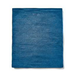 Rab Filament Neck Tube Halswärmer Tempest Blue glatt ausgelegt