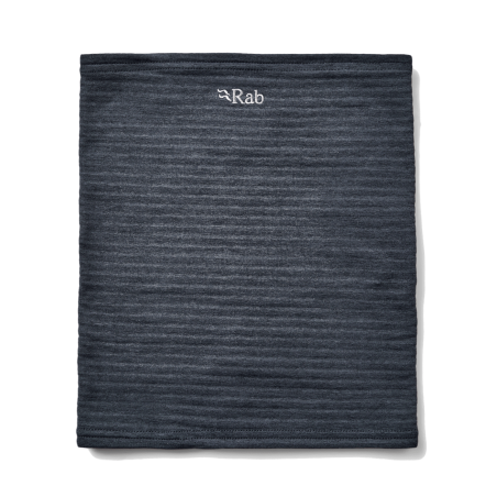 Rab Filament Neck Tube Halswärmer Black glatt ausgebreitet