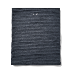 Rab Filament Neck Tube Halswärmer Black glatt ausgebreitet