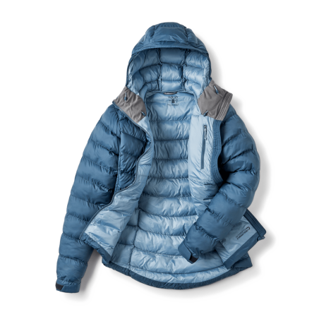 Rab Nebitron Pro Isolationsjacke Damen Orion Blue geöffnet