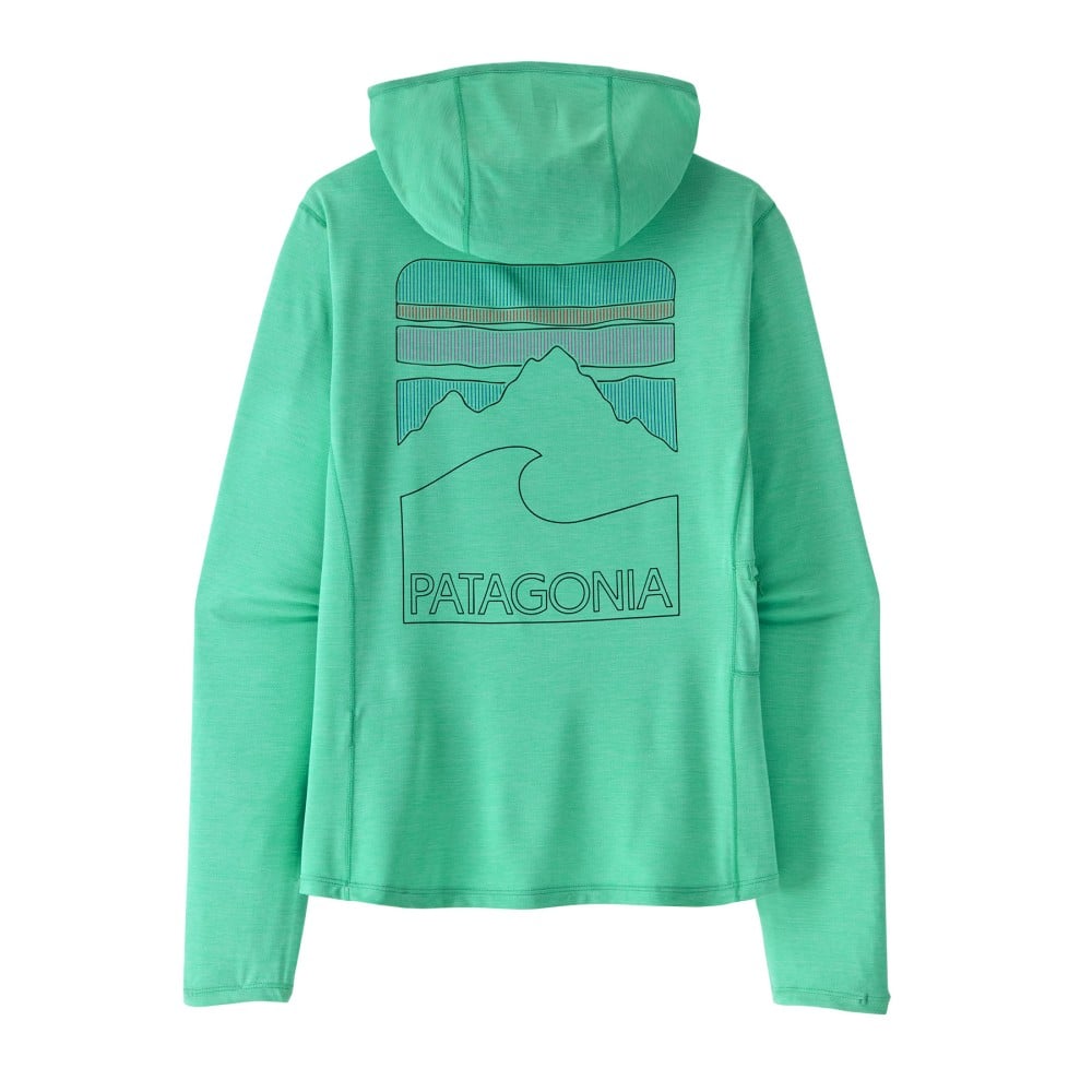 Cap Cool Sun Hoody Peak Visions Damen S Aqua Stone - Early Teal X-Dye
