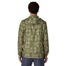 Patagonia Houdini Windbreaker Jacke Sand Waves Caper Green Rückseite