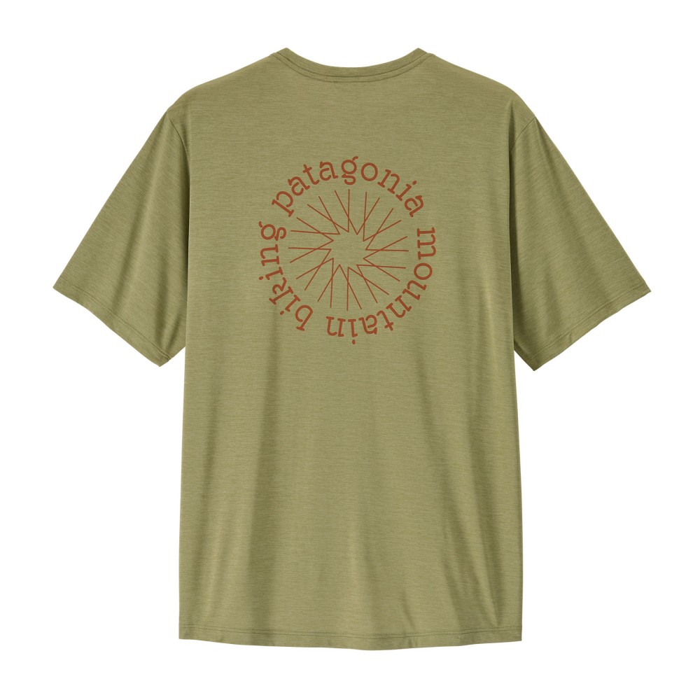 Patagonia Capilene Cool Daily Shirt Spoke Stencil Gumtree Green - Light Gumtree Green X-Dye