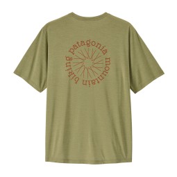 Patagonia Capilene Cool Daily Shirt Spoke Stencil Gumtree Green - Light Gumtree Green X-Dye