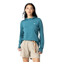 Outdoor Research ActiveIce Spectrum Sun Hoodie Damen Mallard Vorderansicht