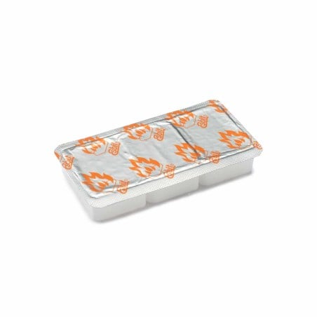 Esbit Trockenbrennstoff 6 x 14 Einzelansicht drei Tabletten in Verpackung