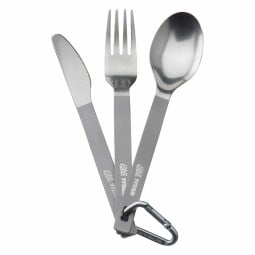 Esbit Titanbesteck mit Etui und Karabiner