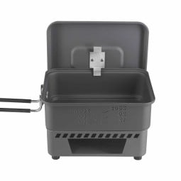 Esbit Trockenbrennstoff Kochset CS1100HA mit festklemmbarem Deckel