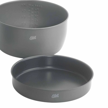 Esbit Aluminium Kochgeschirr CW2500HA Detailansicht Topf und Pfanne