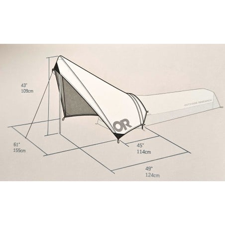 Abmessungen Outdoor Research Helium UL Vestibule