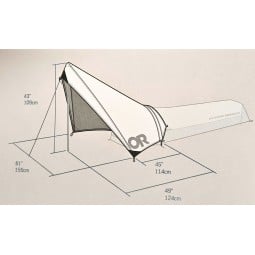 Abmessungen Outdoor Research Helium UL Vestibule
