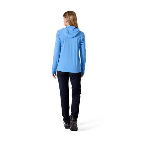 Rab Force Hoody UV-Schutz Shirt Damen von Model getragen Rückansicht