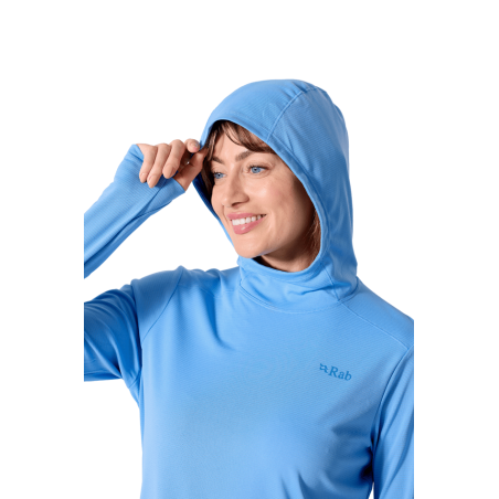 Rab Force Hoody UV-Schutz Shirt Damen mit enganliegender Kapuze