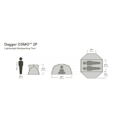 Abmessungen Nemo Dagger OSMO 2P Zelt