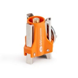 GSI Butane-Isobutane Adaptermit einklappbaren Füßen und kleinem Packmaß