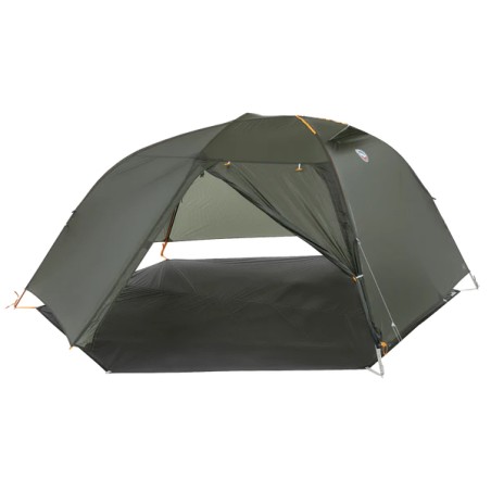 Big Agnes Footprint Copper Spur UL3 Bikepack mit Außenzelt zusammen aufgebaut