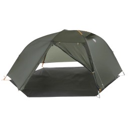 Big Agnes Footprint Copper Spur UL3 Bikepack mit Außenzelt zusammen aufgebaut