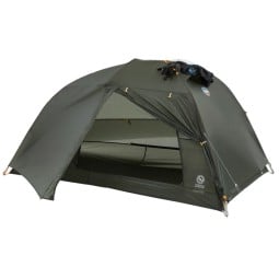 Big Agnes Copper Spur UL2 Bikepack mit Befestigungsmöglichkeiten für Ausrüstung außen