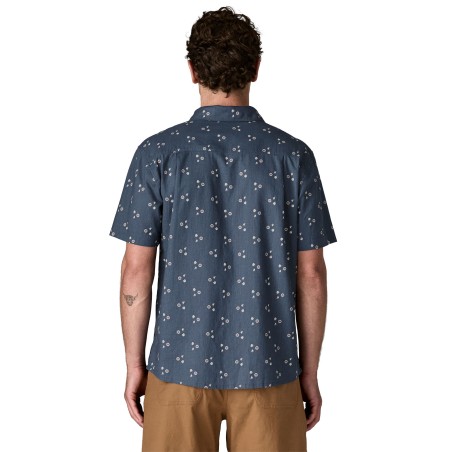 Rückseite Patagonia Back Step Shirt Herren Bouquet Dolomite Blue