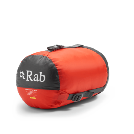 Rab Radeon 6C Kunstfaserschlafsack verpackt