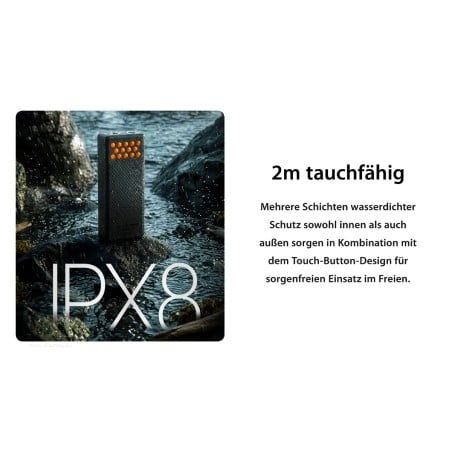 Nitecore Powerbank CARBO20 ist nach IPX8 wasserdicht