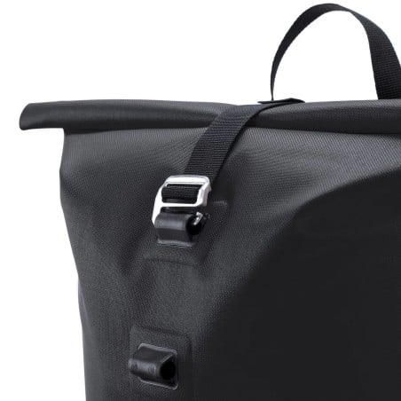 ORTLIEB Commuter Daypack City 21 L Schwarz mit Rolltop in verschiedenen Höhen einstellbar