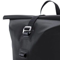 ORTLIEB Commuter Daypack City 21 L Schwarz mit Rolltop in verschiedenen Höhen einstellbar