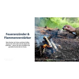 Nitecore AP01 Minipumpe kann auch beim Anzünden des Lagerfeuers unterstützen