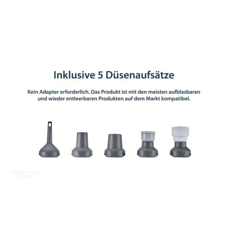 Nitecore AP01 Minipumpe mit verschiedenen Aufsätzen