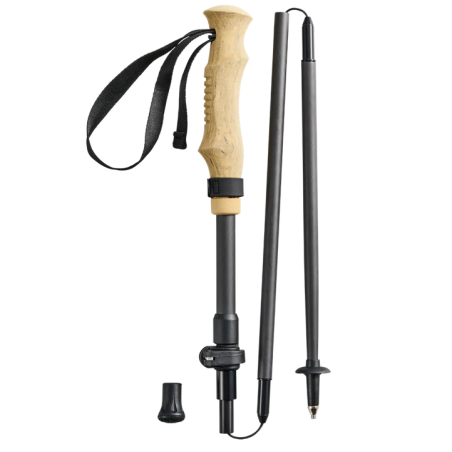 Gossamer Gear FT3 Folding Trekking Poles Einzelansicht ein Trekkingstock mit Gummipuffer