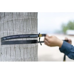 Ticket To The Moon Moonstraps Aufhängung mit breiter Auflage zum Schutz der Rinde