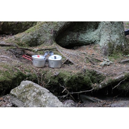 Trangia Micro Light Kochset draußen im Einsatz