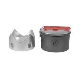 Trangia Micro Light HA Kochset Topf und Topfstand nebeneinander