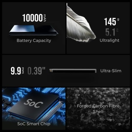 Flextail Zero Powerbank 10000C mit ultraleichtem Gewicht und kompakten Abmessungen
