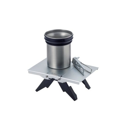 Soto Trail Table mit einem Becher und einem Micro Lifter darauf