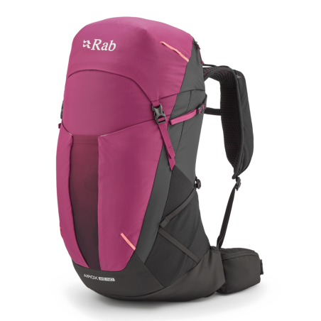 Rab Airox ND28L Tagesrucksack Damen Mulberry Black