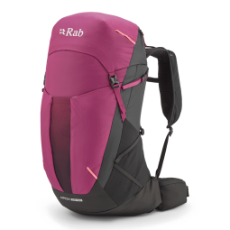 Rab Airox ND28L Tagesrucksack Damen Mulberry Black