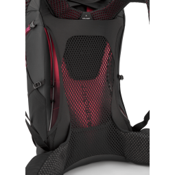 Rab Airox ND28L Tagesrucksack Damen Mulberry Black Detailansicht Netzrücken