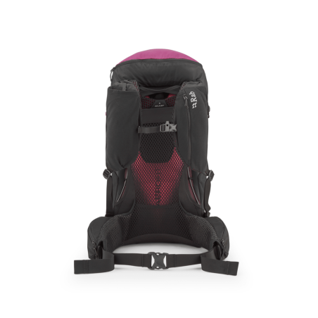 Rab Airox ND28L Tagesrucksack Damen Mulberry Black Rückseite