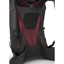 Rückseite Rab Airox ND34L Wanderrucksack Damen Mulberry Black mit Netzrücken