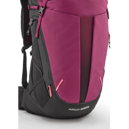 Rückseite Rab Airox ND34L Wanderrucksack Damen Mulberry Black Frontansicht