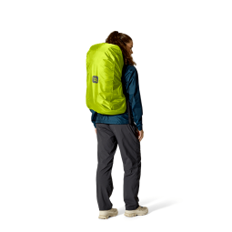 Rückseite Rab Airox ND34L Wanderrucksack Damen mit dazugehöriger Regenhülle