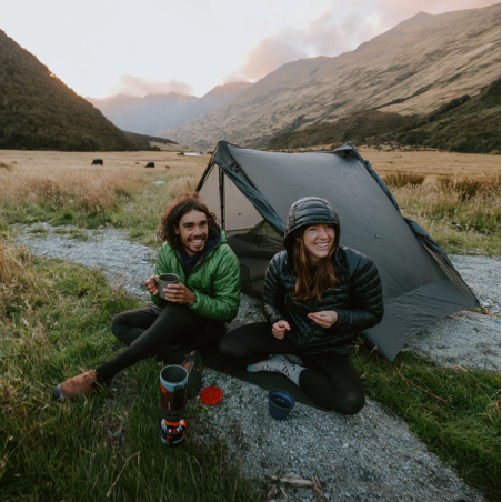 Gossamer Gear The Two Einwandzelt draußen im Einsatz